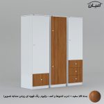 کمد لباس چندمنظوره اعیان مدل FH696 مجموعه سه عددی - Image 5
