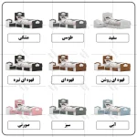 ست تخت خواب یک نفره اعیان مدل FH764 سایز 80x180 سانتی متر مجموعه دو عددی - Image 15