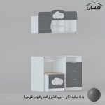 میز تحریر و صندلی اعیان مدل FH763 مجموعه سه عددی - Image 3