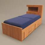 تخت خواب یک نفره  مدل FH302 سایز 220x96 سانتی متر - Image 7