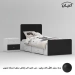 تخت خواب ملامینه یک نفره اعیان مدل FH815 سایز 90x200 سانتی متر مجموعه دو عددی - Image 6