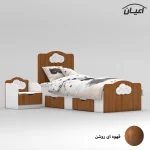 ست تخت خواب یک نفره اعیان مدل FH764 سایز 80x180 سانتی متر مجموعه دو عددی - Image 7