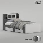 تخت خواب ملامینه یک نفره اعیان مدل FH982 سایز 120x200 سانتی متر - Image 8
