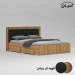 تخت خواب دونفره اعیان مدل FH830 سایز 160x200 سانتی متر - Image 3