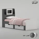 تخت خواب ملامینه یک نفره اعیان مدل FH980 سایز 80x180 سانتی متر - Image 7