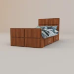 تخت خواب یکنفره اعیان مدل FH336 سایز 90x200 سانتی متر - Image 2