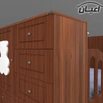 تختخواب کودک اعیان مدل FH480 طرح تدی - Image 3