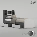 تخت خواب ملامینه یک نفره اعیان مدل FH981 سایز 90x200 سانتی متر - Image 9
