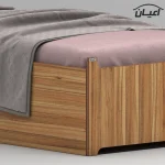 تخت خواب ملامینه یک نفره اعیان مدل FH952 سایز 90x200 سانتی متر - Image 8