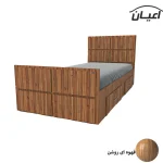 تخت خواب یک نفره اعیان مدل FH535 طرح اسپرت سایز 200×120 سانتی متر - Image 7