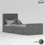 تخت خواب یک نفره اعیان مدل FH719 سایز 90x200 سانتی متر - Image 4