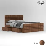 تخت خواب ملامینه دو نفره اعیان مدل FH860 سایز 160x200 سانتی متر (فروش ویژه) - Image 9