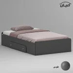 تخت خواب ملامینه یک نفره اعیان مدل FH968 سایز 120x200 سانتی متر - Image 3