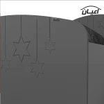 تخت خواب یکنفره اعیان مدل FH595 طرح ستاره سایز 90x200 سانتی متر - Image 6
