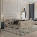 تخت خواب ملامینه دو نفره اعیان مدل FH860 سایز 160x200 سانتی متر (فروش ویژه)