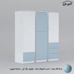 کمد لباس چندمنظوره اعیان مدل FH696 مجموعه سه عددی - Image 10