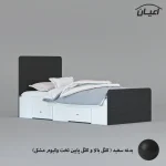 تخت خواب یک نفره اعیان مدل FH811 سایز 80x180 سانتی متر - Image 14