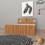 تخت خواب دونفره اعیان مدل FH505 سایز 160x200 سانتی متر - Image 3