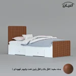 تخت خواب یک نفره اعیان مدل FH811 سایز 80x180 سانتی متر - Image 2