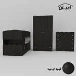 سرویس تخت و کمد کودک و نوزاد اعیان مدل FH594 مجموعه سه عددی - Image 3