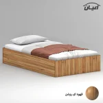 تخت خواب ملامینه یک نفره اعیان مدل FH942 سایز 120x200 سانتی متر - Image 3