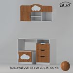 میز تحریر و صندلی اعیان مدل FH763 مجموعه سه عددی - Image 5
