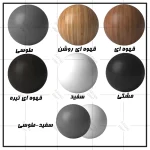 تخت خواب ملامینه یک نفره اعیان مدل FH959 سایز 120x200 سانتی متر - Image 11