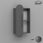 کتابخانه دیواری دو طبقه اعیان مدل FH829 - Image 3