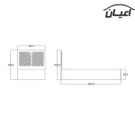 تخت خواب یکنفره اعیان مدل FH422 سایز 90x200 سانتی متر - Image 3
