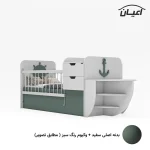 تختخواب کودک طرح کشتی اعیان مدل FH667 - Image 2