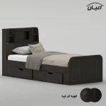 تخت خواب ملامینه یک نفره اعیان مدل FH981 سایز 90x200 سانتی متر - Image 7