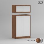 کمد لباس چندمنظوره اعیان مدل FH963 طول 120 سانتی متر مجموعه دو عددی - Image 11