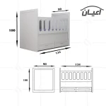 تختخواب کودک اعیان مدل FH397 - Image 9