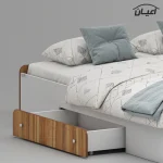 تخت خواب ملامینه دو نفره اعیان مدل FH969 سایز 160x200 سانتی متر - Image 10