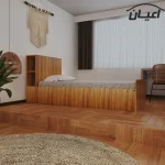 تخت خواب یکنفره اعیان مدل FH420 سایز 90x200 سانتی متر - Image 7