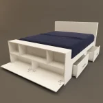 تخت خواب دو نفره مدل FH296 سایز 166x245 سانتی متر - Image 7