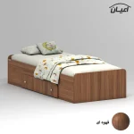 تخت خواب ملامینه یک نفره اعیان مدل FH966 سایز 80x180 سانتی متر - Image 6