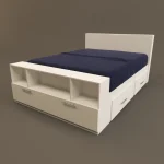 تخت خواب دو نفره مدل FH296 سایز 166x245 سانتی متر - Image 9