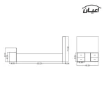 تخت خواب یکنفره اعیان مدل FH362 سایز 90x200 سانتی متر - Image 4
