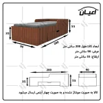 تخت خواب یکنفره اعیان مدل FH659 - Image 7