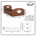 تخت خواب یکنفره اعیان مدل FH463 - Image 5