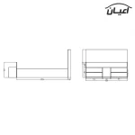 تخت خواب دونفره اعیان مدل FH361 سایز 160x200 سانتی متر - Image 4