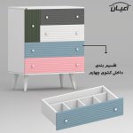 کنسول اعیان مدل کافه بار کد FH945 طول 80 سانتی متر - Image 19