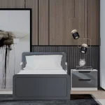 ست تخت خواب یک نفره اعیان مدل FH775 سایز 90x200 سانتی متر مجموعه دو عددی - Image 2