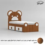 تخت خواب ام دی اف یک نفره اعیان مدل FH844 سایز 80x180 سانتی متر - Image 5