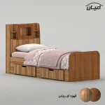 تخت خواب ملامینه یک نفره اعیان مدل FH980 سایز 80x180 سانتی متر - Image 4