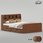 تخت خواب ملامینه دو نفره اعیان مدل FH983 سایز 160x200 سانتی متر - Image 6