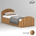 تخت خواب ملامینه یک نفره اعیان مدل FH971 سایز 90x200 سانتی متر - Image 6