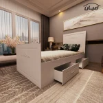 تخت خواب یکنفره اعیان مدل FH400 سایز 90x200 سانتی متر - Image 4