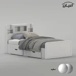 تخت خواب ملامینه یک نفره اعیان مدل FH982 سایز 120x200 سانتی متر - Image 2